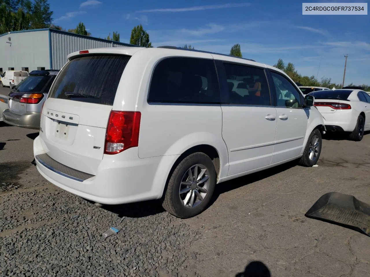 2015 Dodge Grand Caravan Sxt VIN: 2C4RDGCG0FR737534 Lot: 70488674