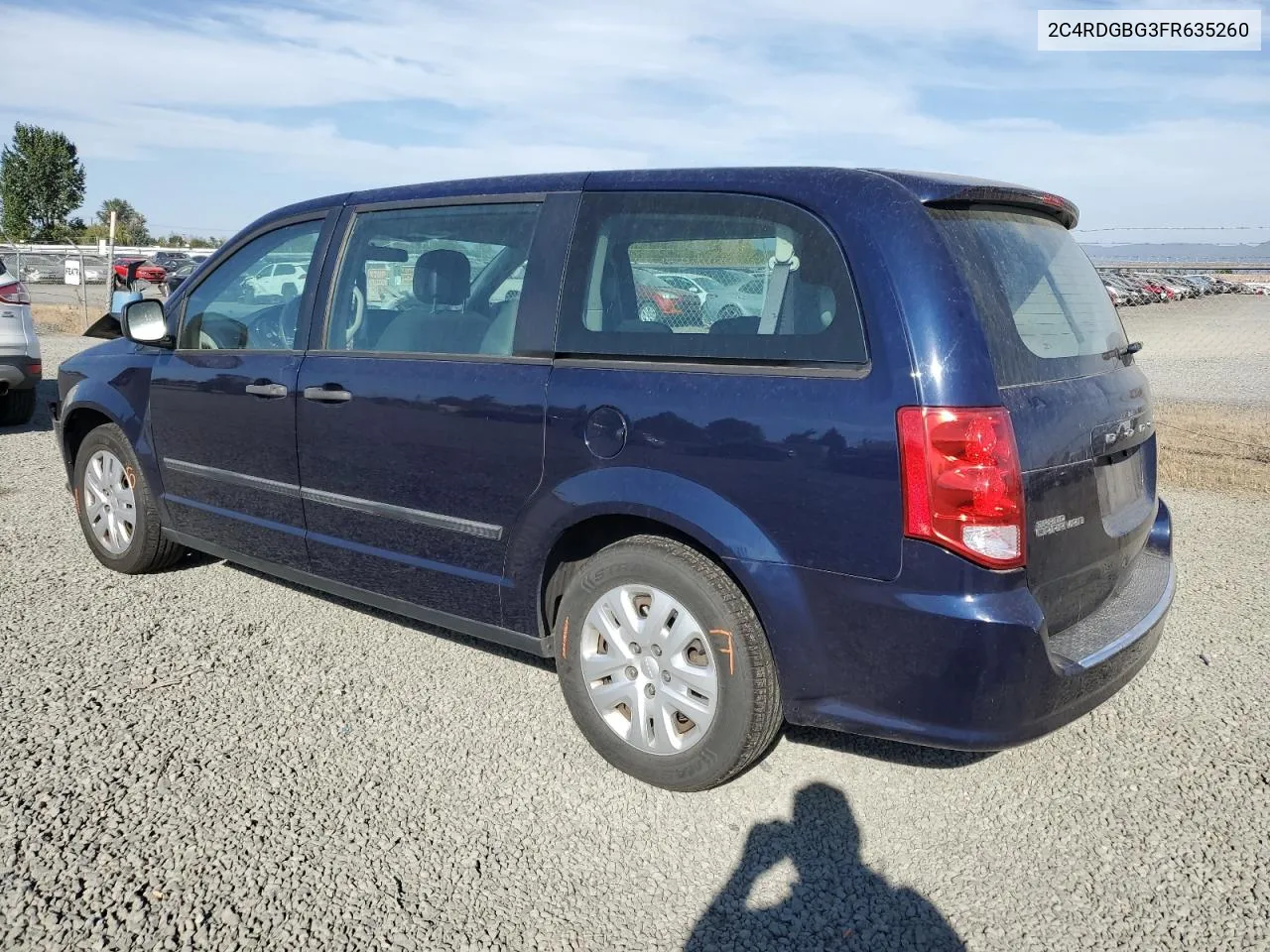 2C4RDGBG3FR635260 2015 Dodge Grand Caravan Se