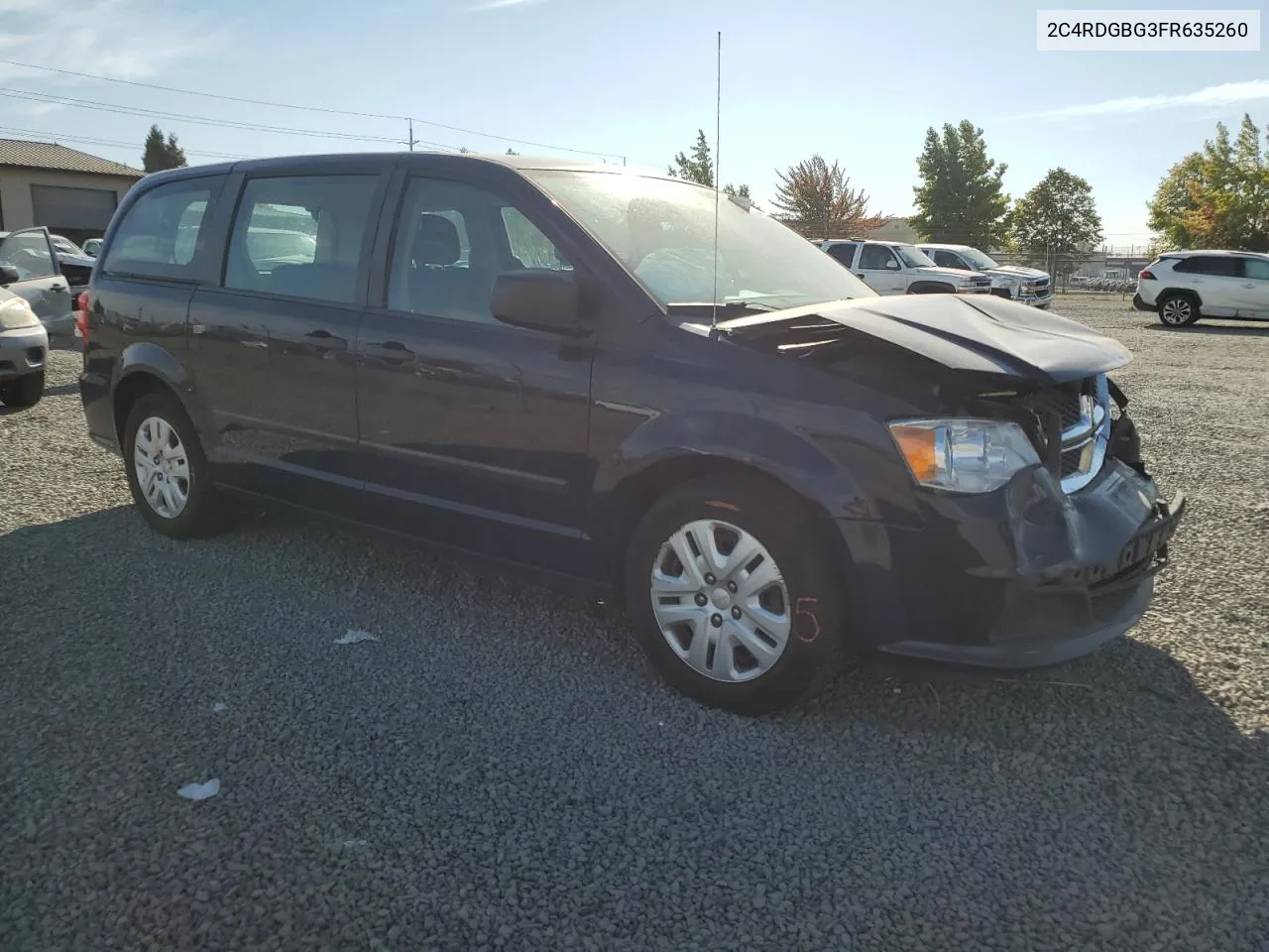 2015 Dodge Grand Caravan Se VIN: 2C4RDGBG3FR635260 Lot: 70535354