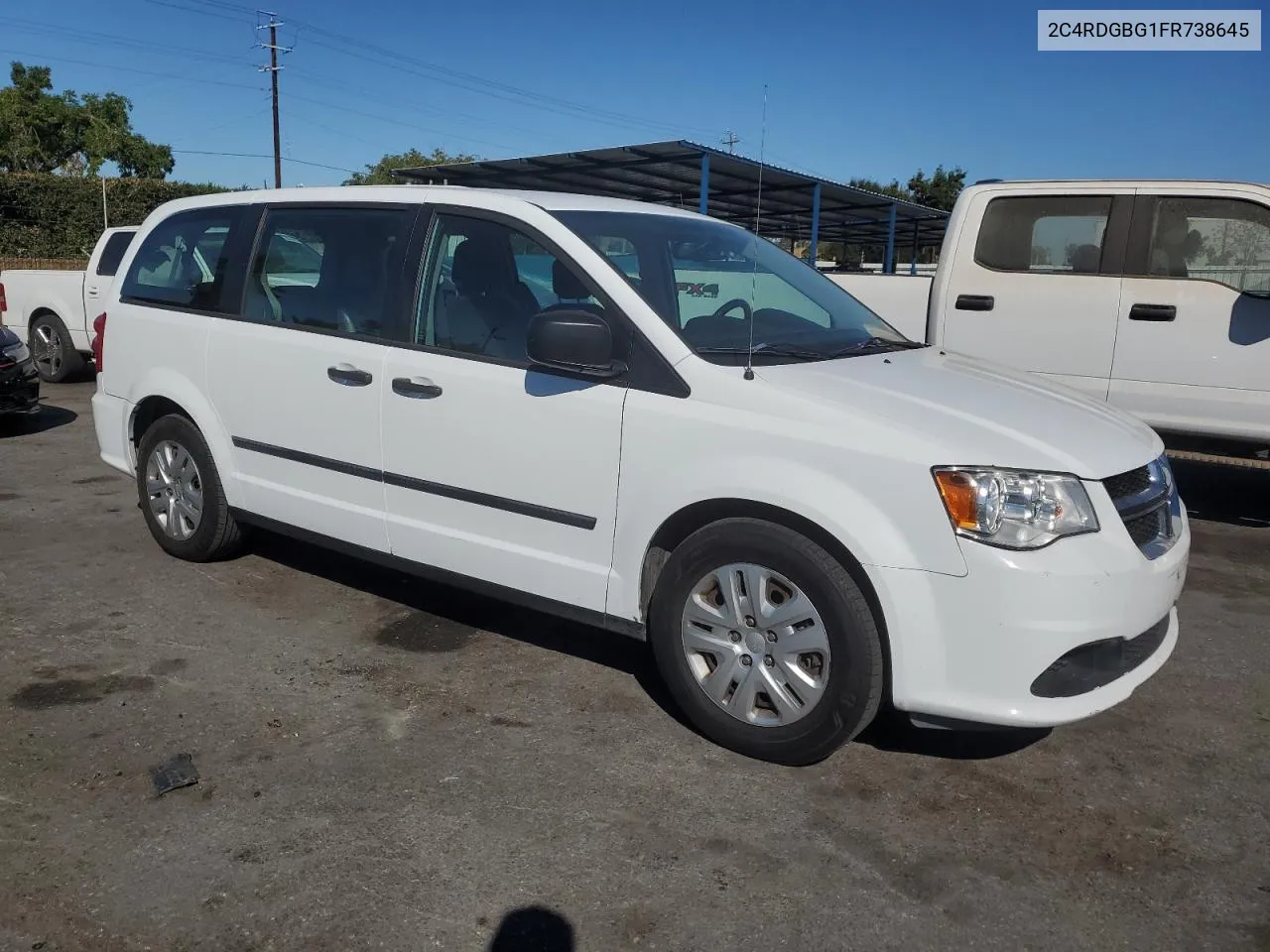 2015 Dodge Grand Caravan Se VIN: 2C4RDGBG1FR738645 Lot: 70847664