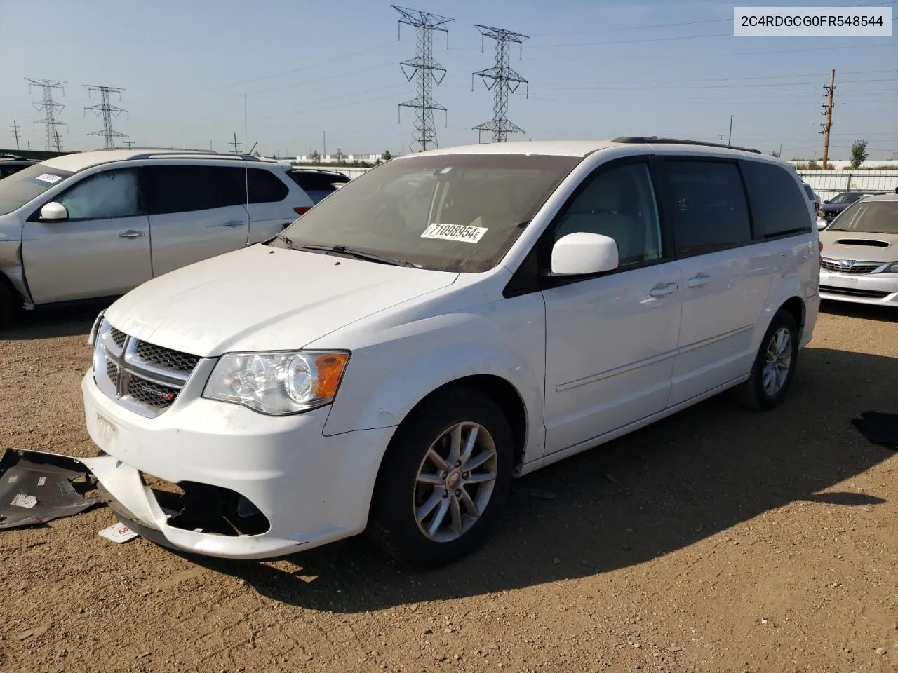 2015 Dodge Grand Caravan Sxt VIN: 2C4RDGCG0FR548544 Lot: 71098954