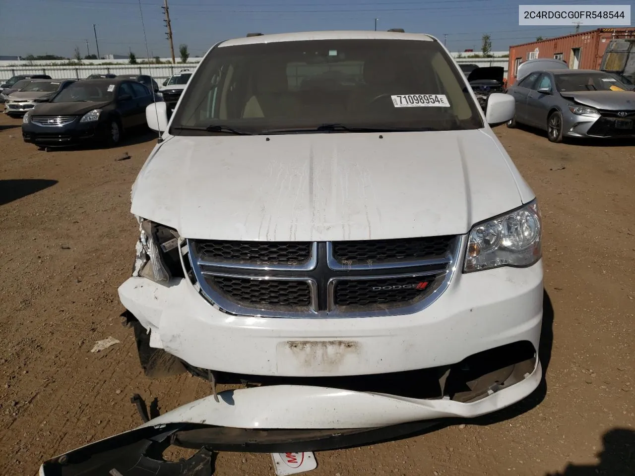 2015 Dodge Grand Caravan Sxt VIN: 2C4RDGCG0FR548544 Lot: 71098954