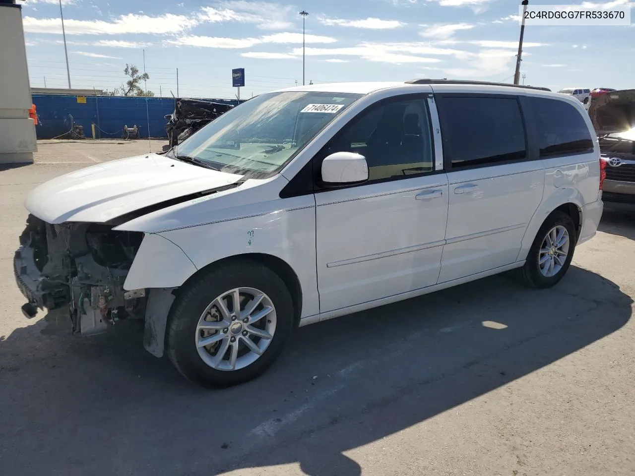 2015 Dodge Grand Caravan Sxt VIN: 2C4RDGCG7FR533670 Lot: 71406474