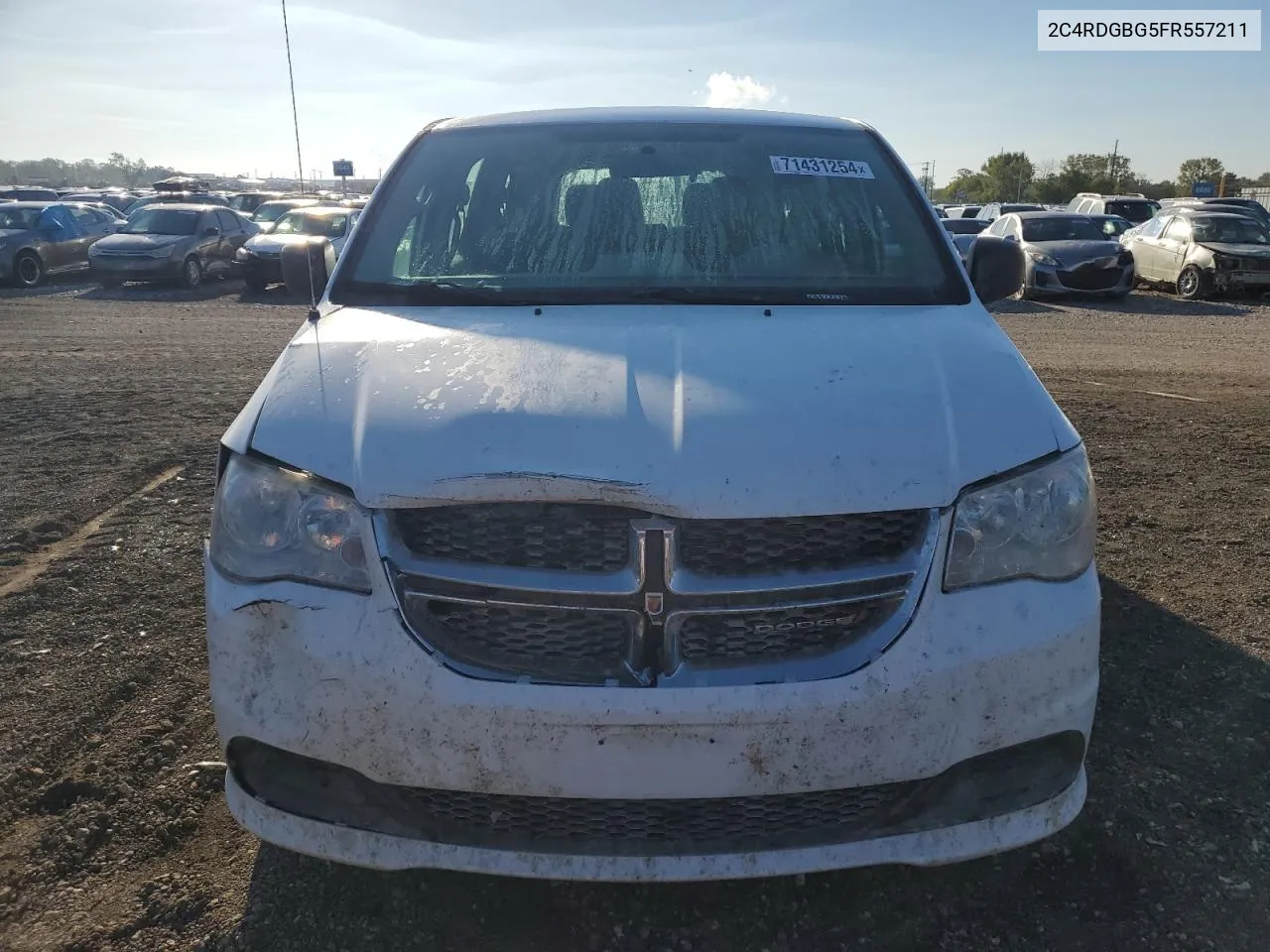 2015 Dodge Grand Caravan Se VIN: 2C4RDGBG5FR557211 Lot: 71431254