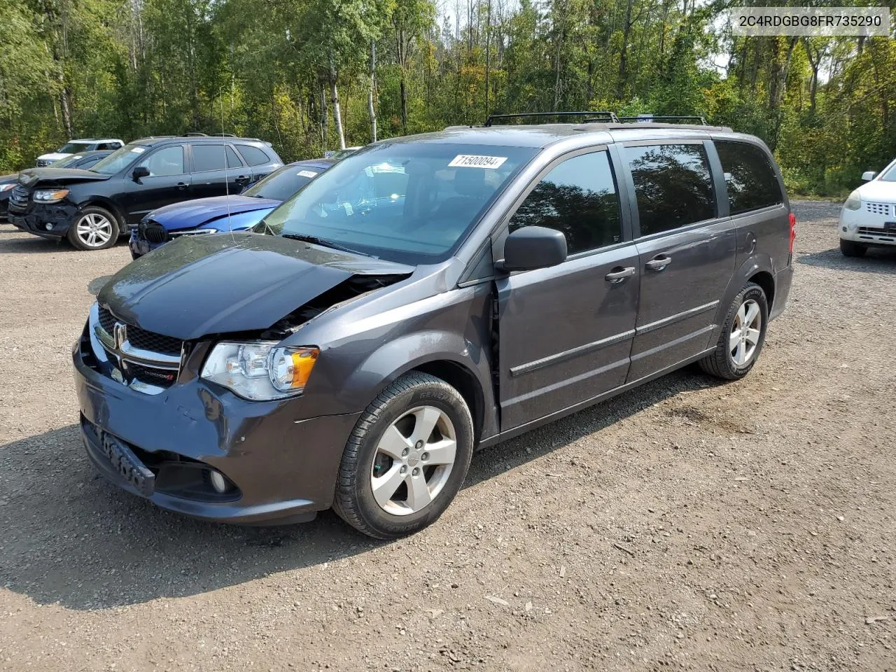 2015 Dodge Grand Caravan Se VIN: 2C4RDGBG8FR735290 Lot: 71500094