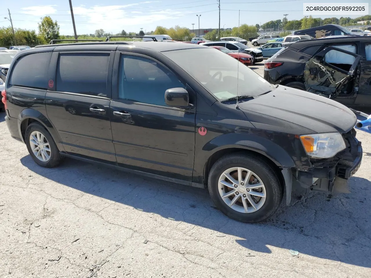 2C4RDGCG0FR592205 2015 Dodge Grand Caravan Sxt