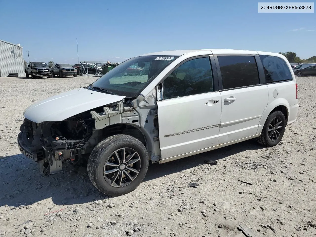 2015 Dodge Grand Caravan Se VIN: 2C4RDGBGXFR663878 Lot: 71700994