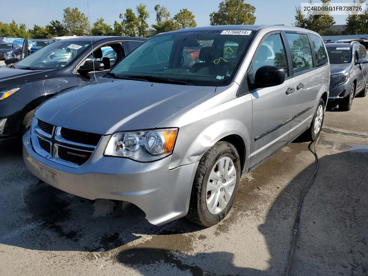 2015 Dodge Grand Caravan Se VIN: 2C4RDGBG1FR738726 Lot: 71766014