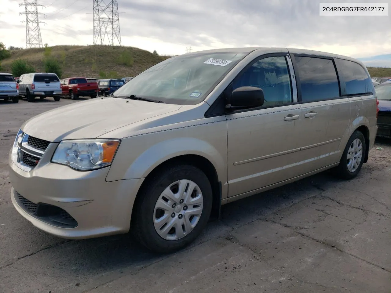 2015 Dodge Grand Caravan Se VIN: 2C4RDGBG7FR642177 Lot: 72089794