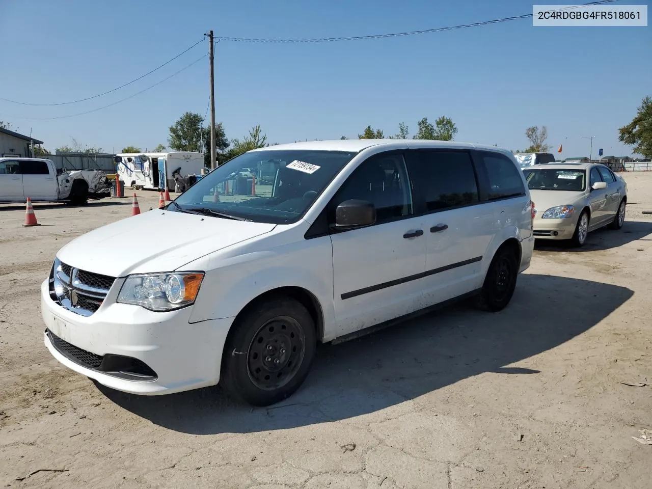 2015 Dodge Grand Caravan Se VIN: 2C4RDGBG4FR518061 Lot: 72159134