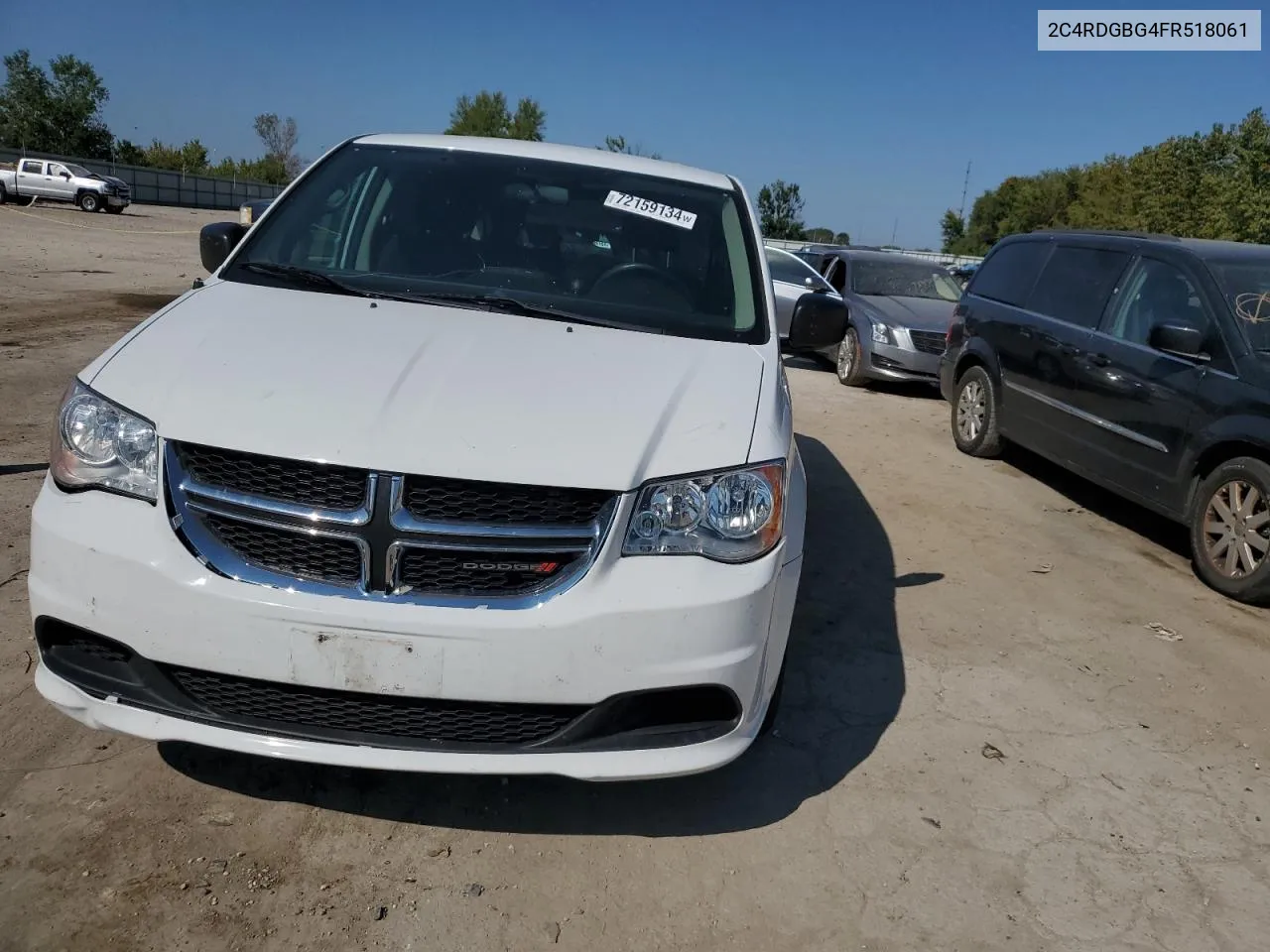 2015 Dodge Grand Caravan Se VIN: 2C4RDGBG4FR518061 Lot: 72159134