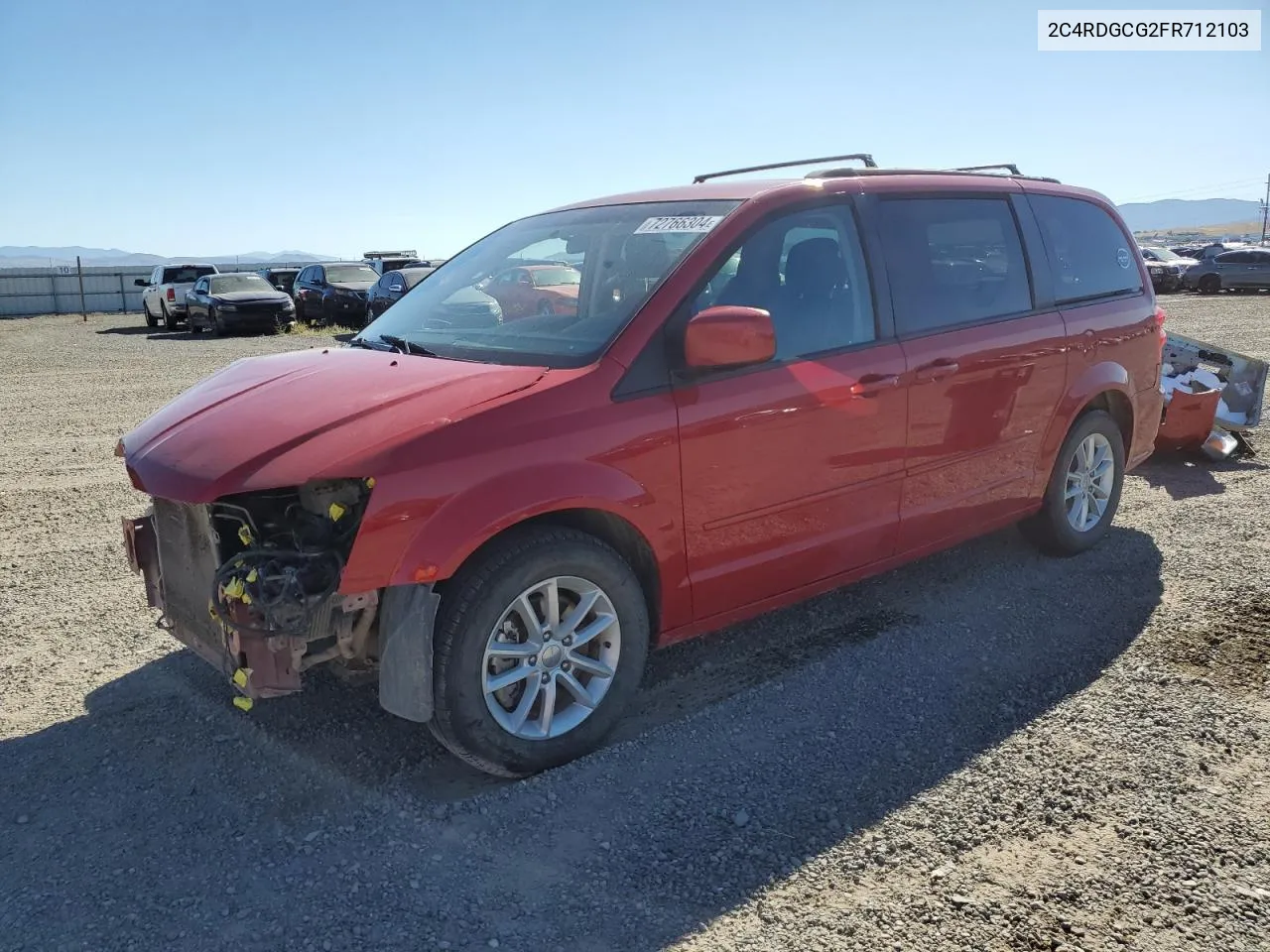 2015 Dodge Grand Caravan Sxt VIN: 2C4RDGCG2FR712103 Lot: 72766304