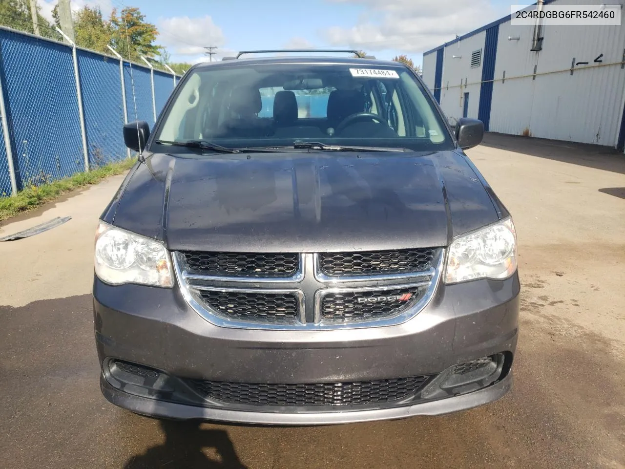 2015 Dodge Grand Caravan Se VIN: 2C4RDGBG6FR542460 Lot: 73174484