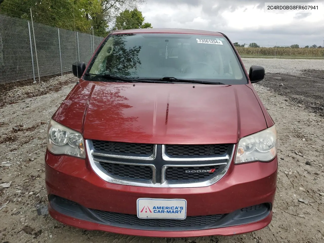 2015 Dodge Grand Caravan Se VIN: 2C4RDGBG8FR607941 Lot: 73561254