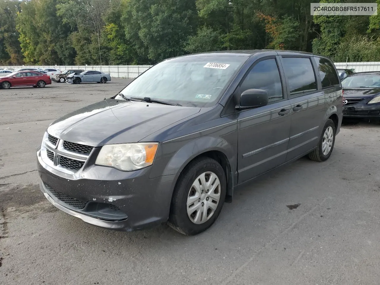 2015 Dodge Grand Caravan Se VIN: 2C4RDGBG8FR517611 Lot: 73706854