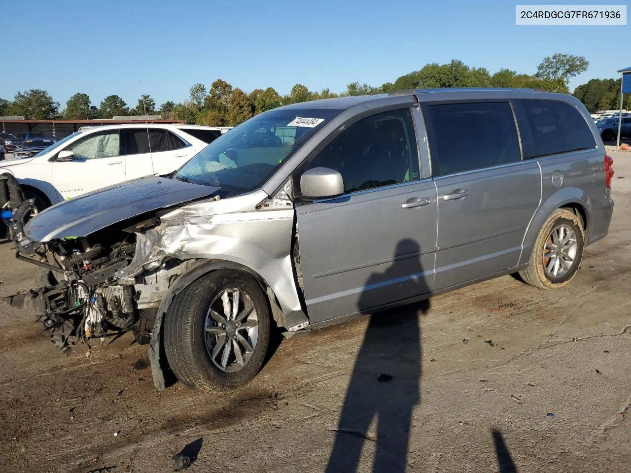 2015 Dodge Grand Caravan Sxt VIN: 2C4RDGCG7FR671936 Lot: 74044484