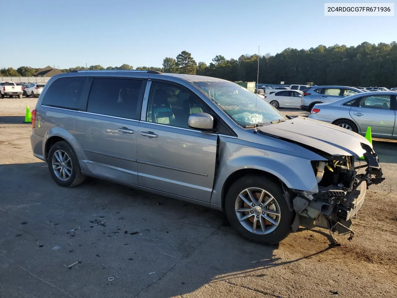 2015 Dodge Grand Caravan Sxt VIN: 2C4RDGCG7FR671936 Lot: 74044484