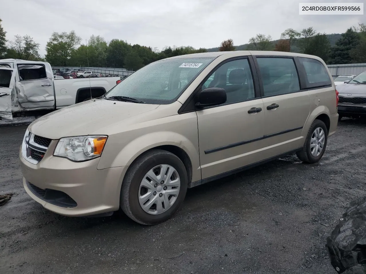 2015 Dodge Grand Caravan Se VIN: 2C4RDGBGXFR599566 Lot: 74315754