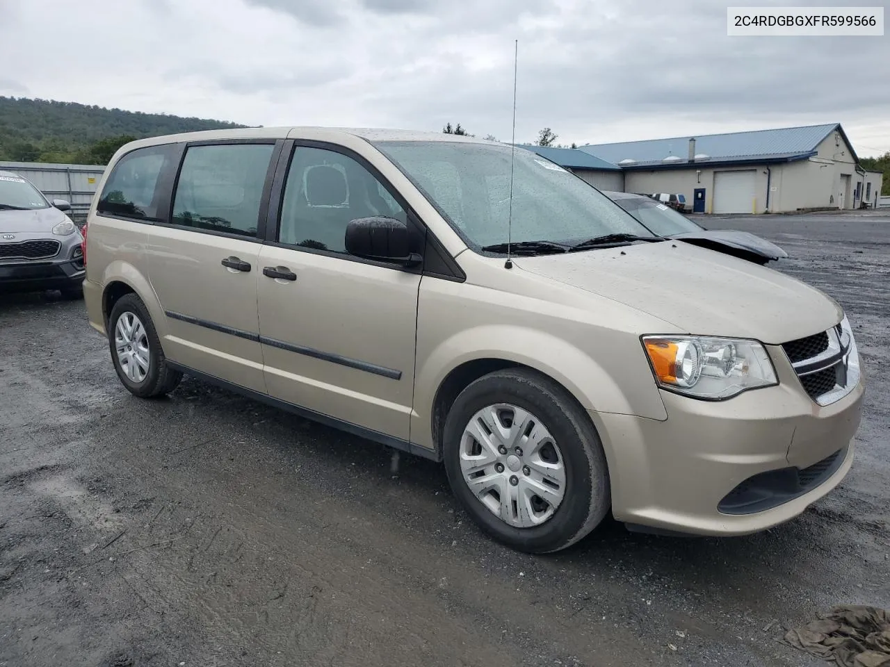 2015 Dodge Grand Caravan Se VIN: 2C4RDGBGXFR599566 Lot: 74315754