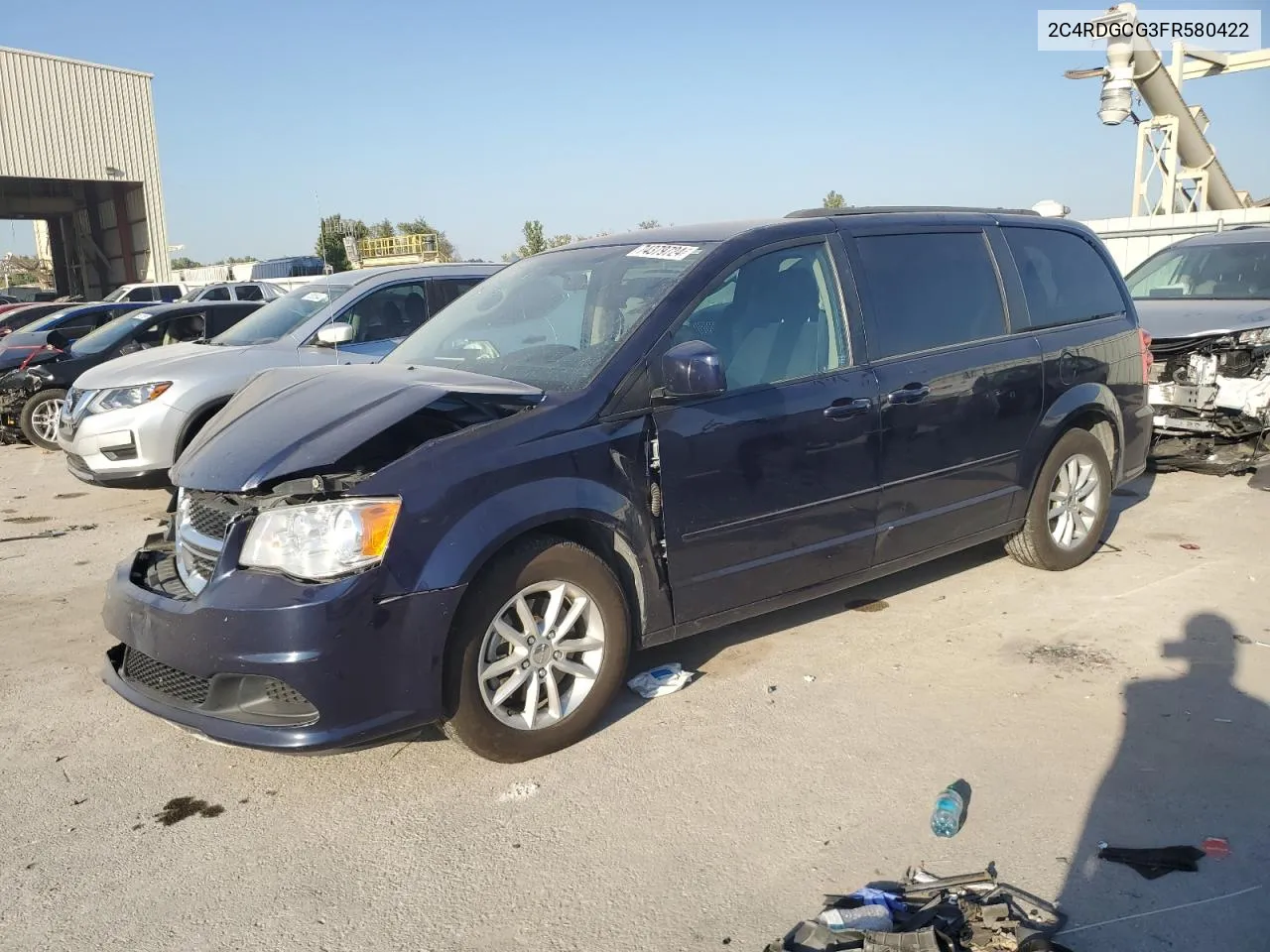 2015 Dodge Grand Caravan Sxt VIN: 2C4RDGCG3FR580422 Lot: 74379724