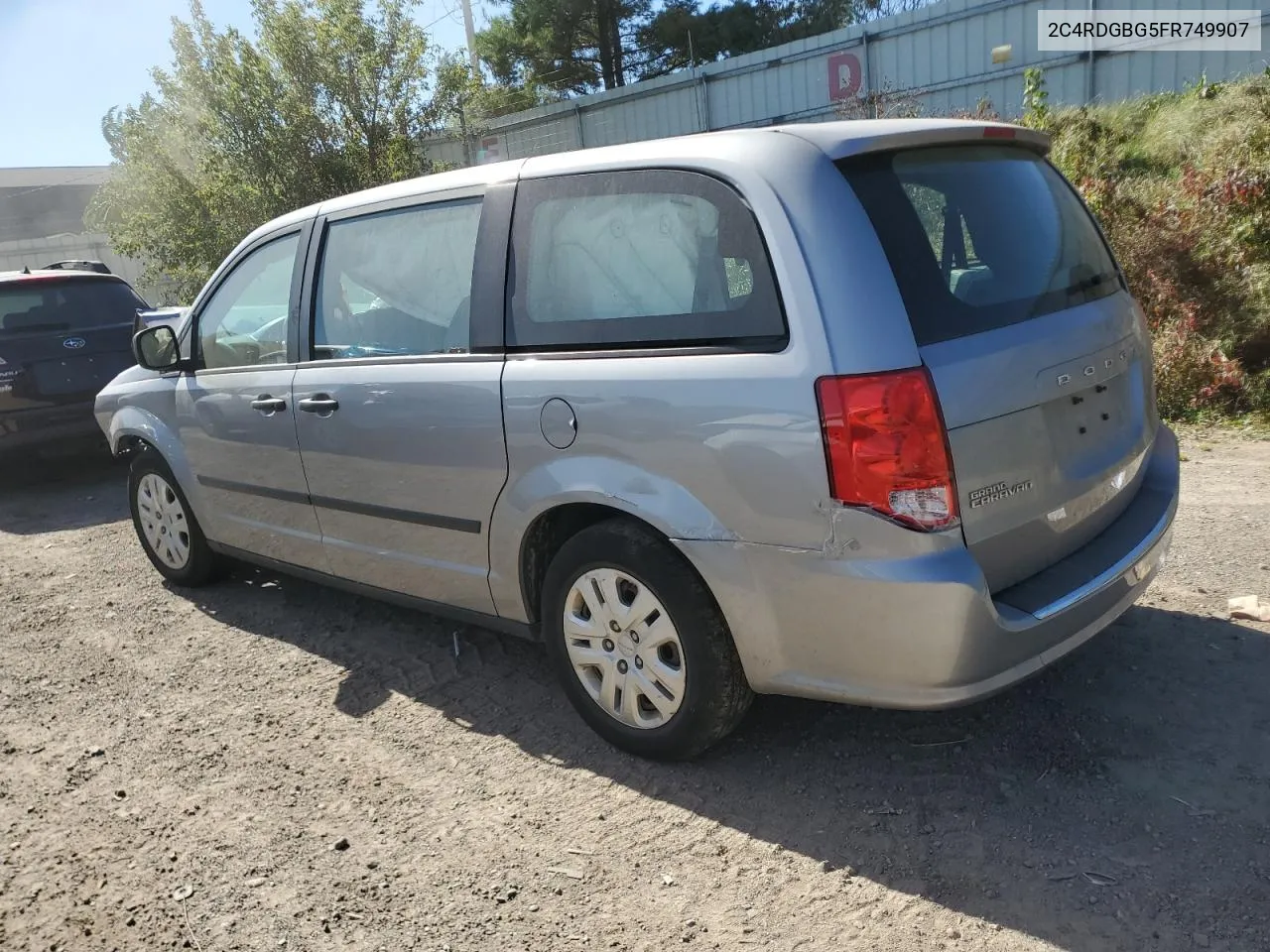 2015 Dodge Grand Caravan Se VIN: 2C4RDGBG5FR749907 Lot: 74540004