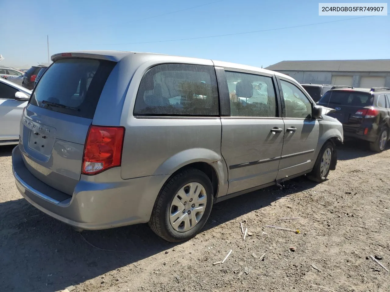 2015 Dodge Grand Caravan Se VIN: 2C4RDGBG5FR749907 Lot: 74540004