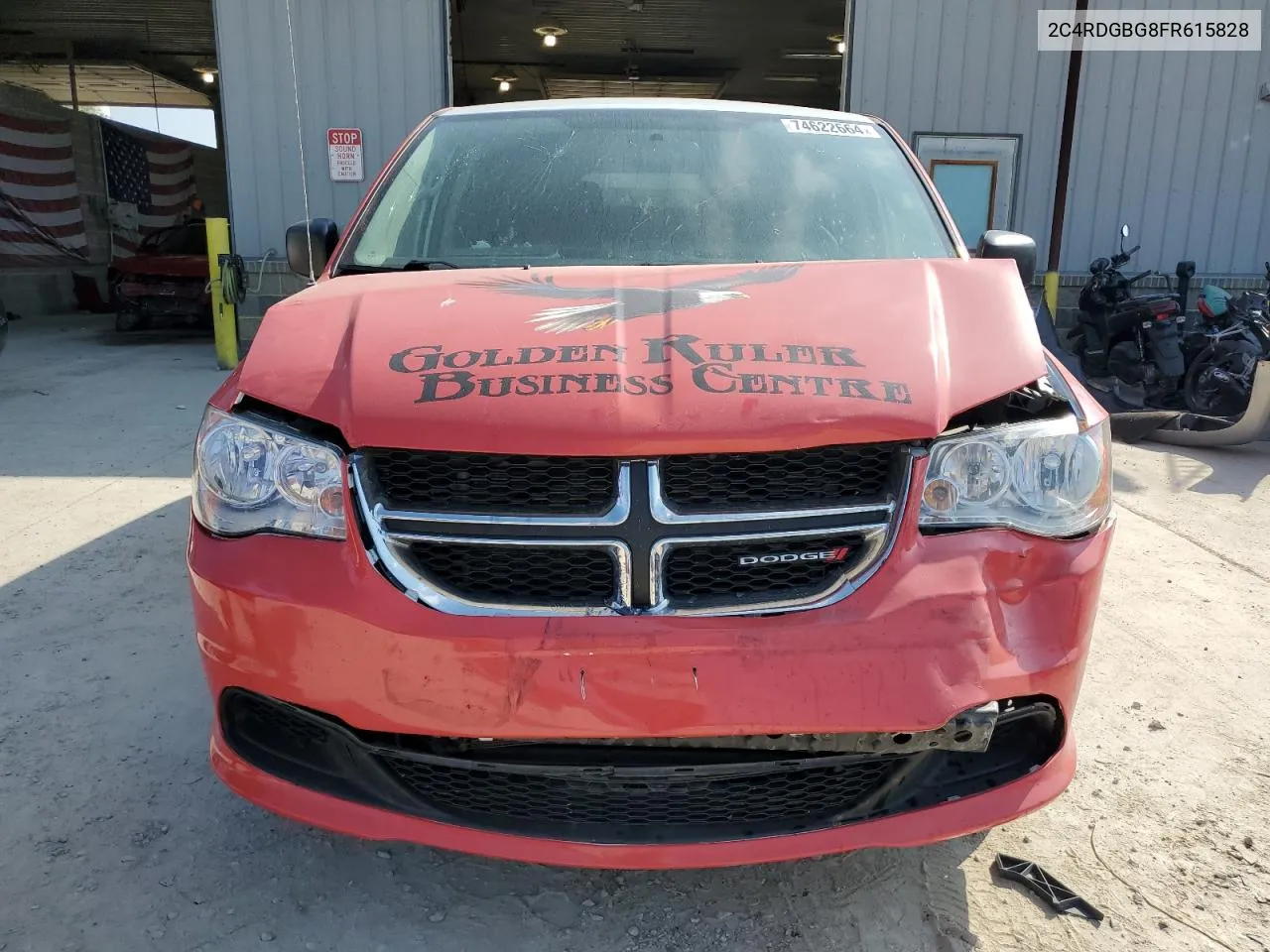 2015 Dodge Grand Caravan Se VIN: 2C4RDGBG8FR615828 Lot: 74622664