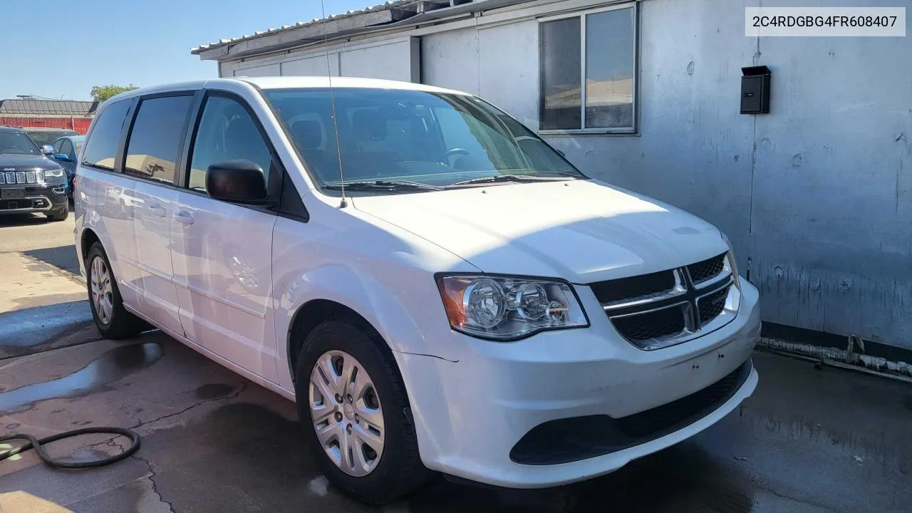 2015 Dodge Grand Caravan Se VIN: 2C4RDGBG4FR608407 Lot: 74640584