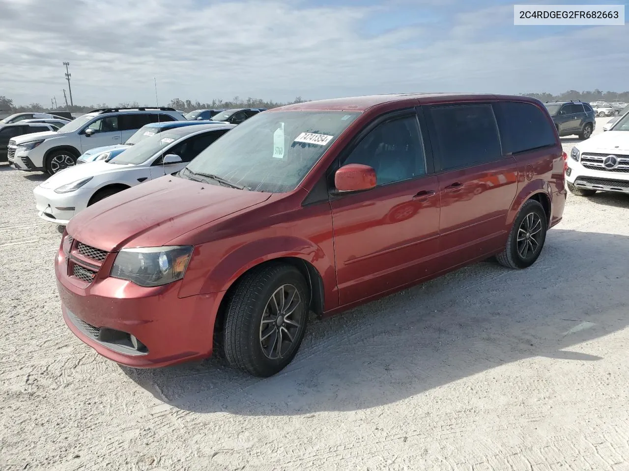 2015 Dodge Grand Caravan R/T VIN: 2C4RDGEG2FR682663 Lot: 74741354