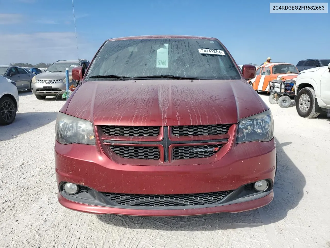 2015 Dodge Grand Caravan R/T VIN: 2C4RDGEG2FR682663 Lot: 74741354