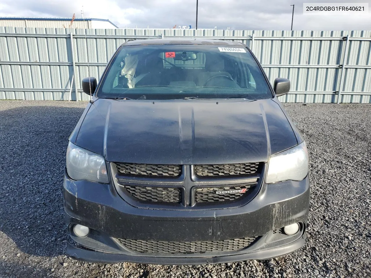 2015 Dodge Grand Caravan Se VIN: 2C4RDGBG1FR640621 Lot: 74980604