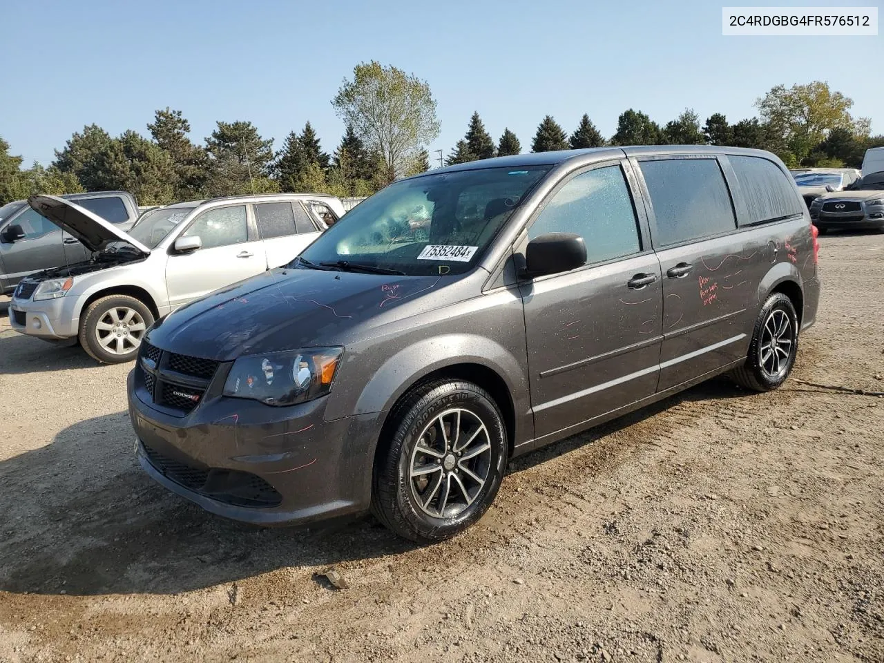 2015 Dodge Grand Caravan Se VIN: 2C4RDGBG4FR576512 Lot: 75352484