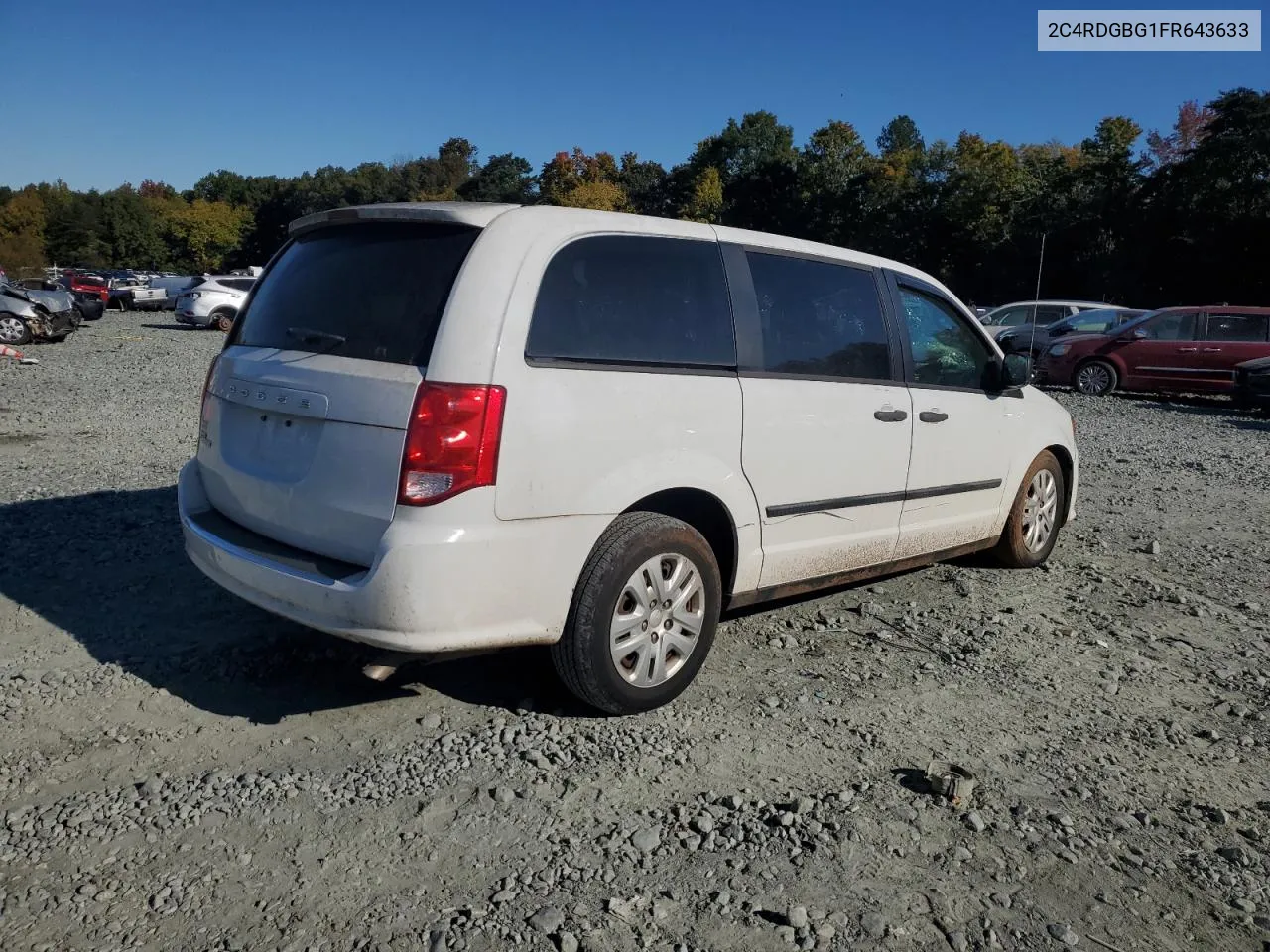 2015 Dodge Grand Caravan Se VIN: 2C4RDGBG1FR643633 Lot: 75489104