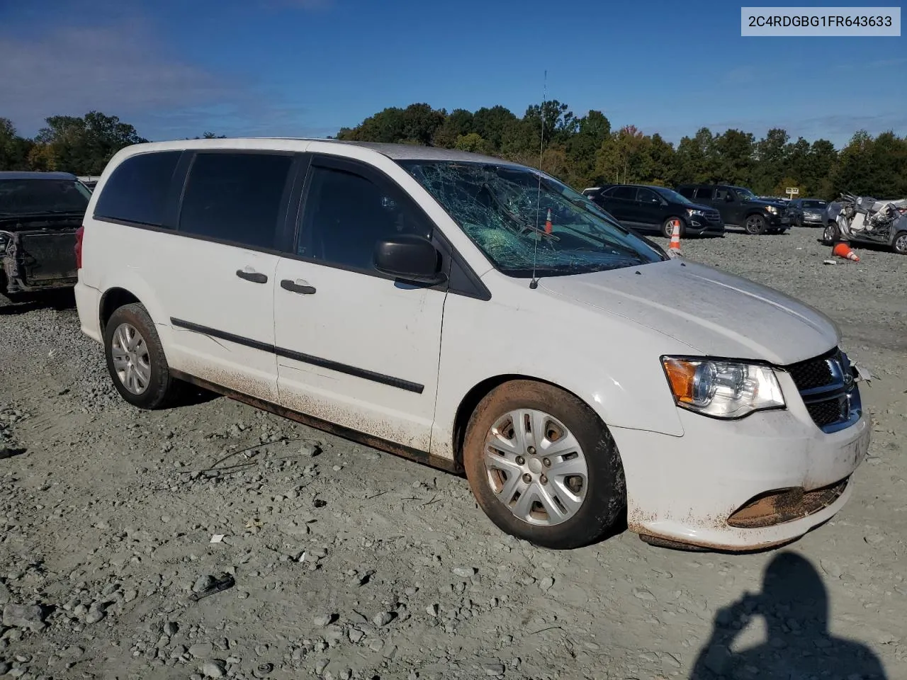 2015 Dodge Grand Caravan Se VIN: 2C4RDGBG1FR643633 Lot: 75489104