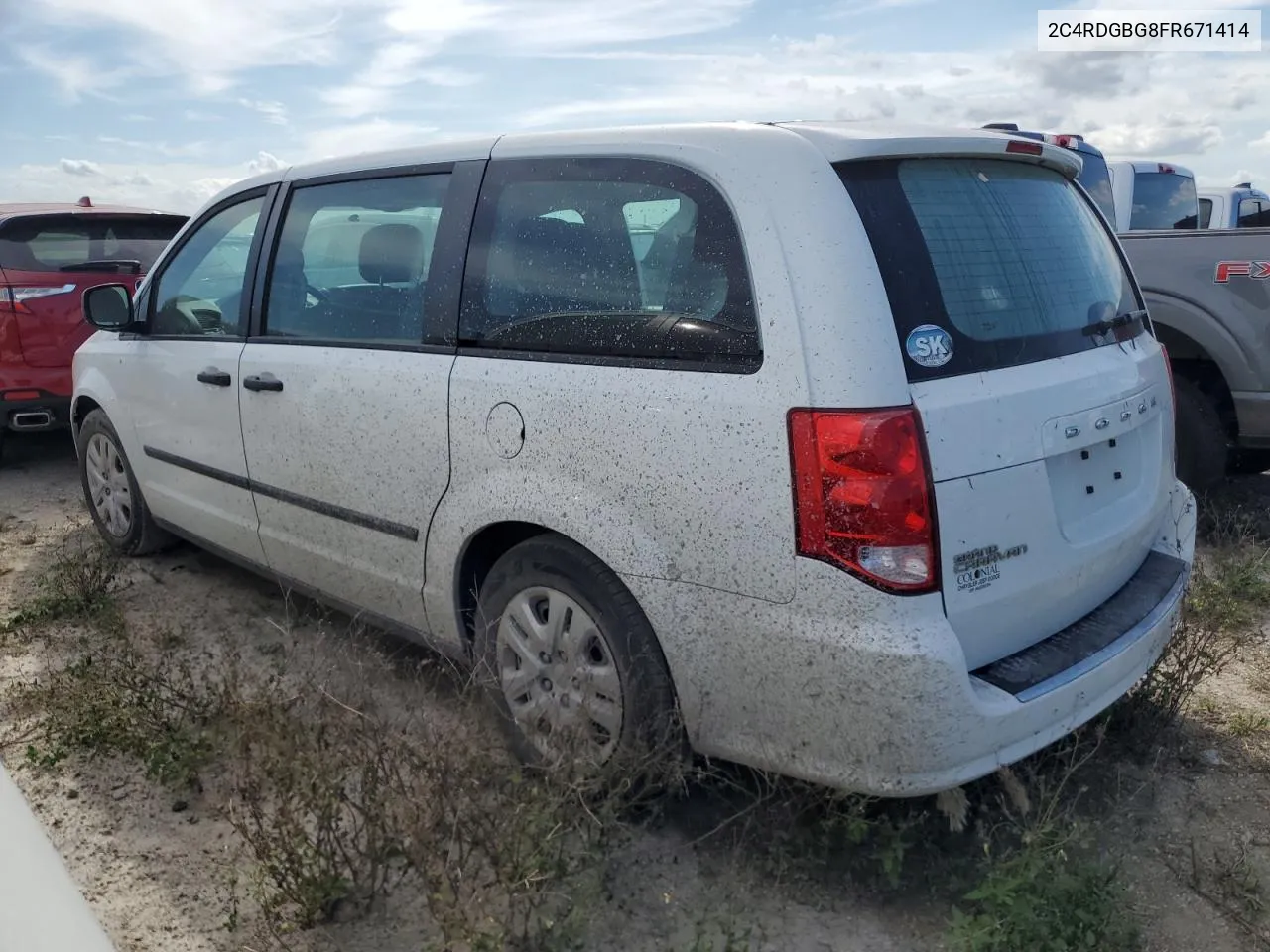 2C4RDGBG8FR671414 2015 Dodge Grand Caravan Se