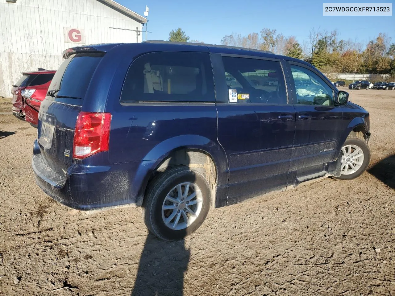 2015 Dodge Grand Caravan Sxt VIN: 2C7WDGCGXFR713523 Lot: 76476384