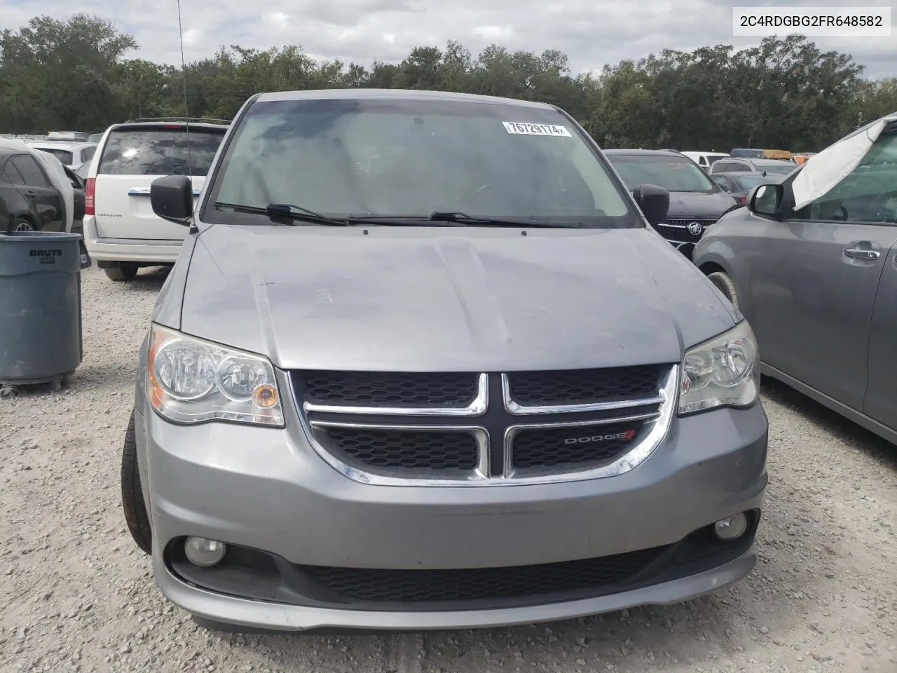 2015 Dodge Grand Caravan Se VIN: 2C4RDGBG2FR648582 Lot: 76729174