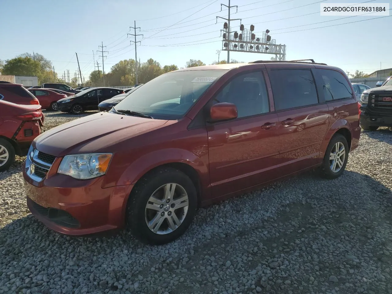 2015 Dodge Grand Caravan Sxt VIN: 2C4RDGCG1FR631884 Lot: 76908604