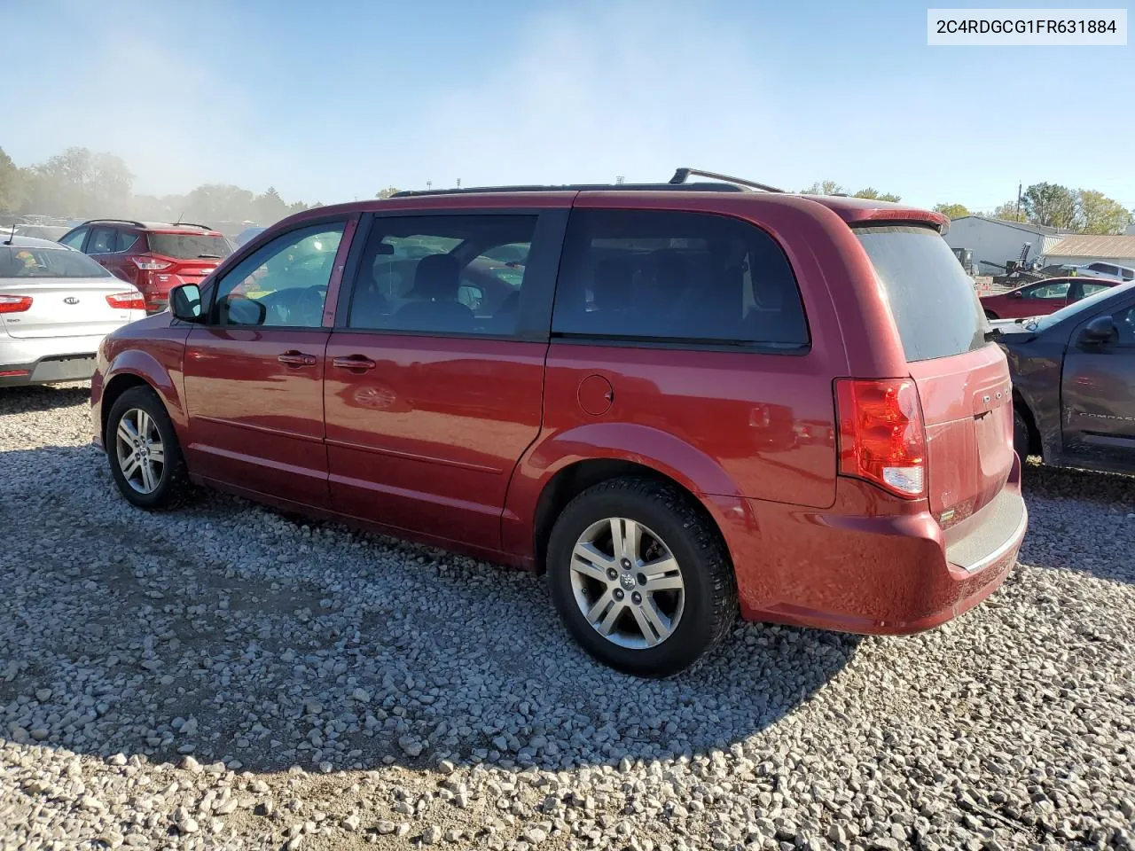 2015 Dodge Grand Caravan Sxt VIN: 2C4RDGCG1FR631884 Lot: 76908604