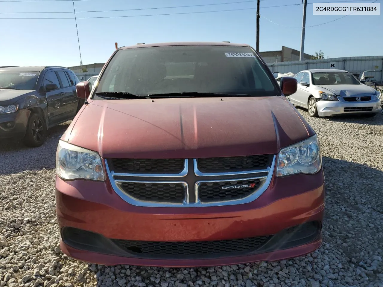 2015 Dodge Grand Caravan Sxt VIN: 2C4RDGCG1FR631884 Lot: 76908604