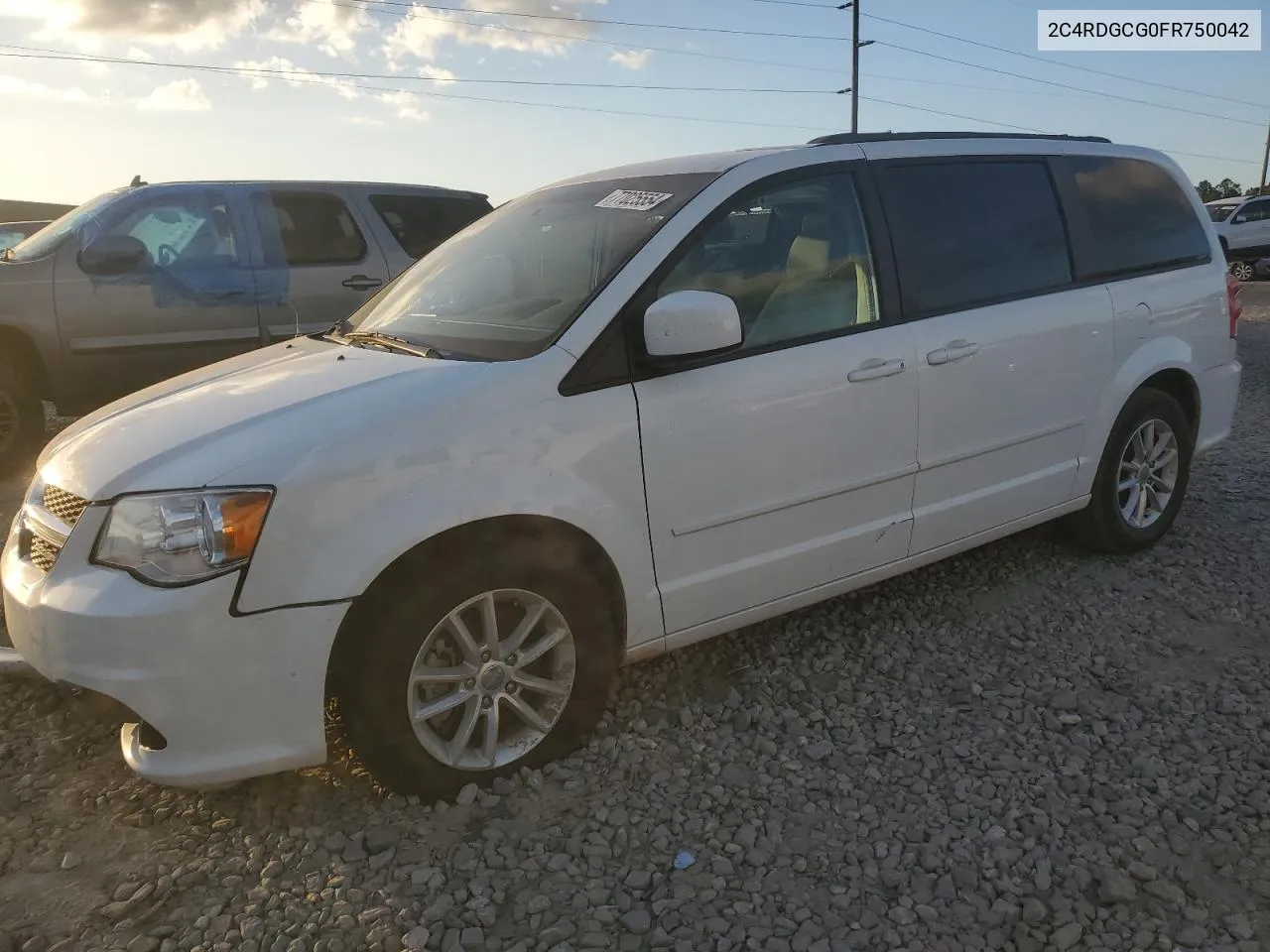 2015 Dodge Grand Caravan Sxt VIN: 2C4RDGCG0FR750042 Lot: 77025554