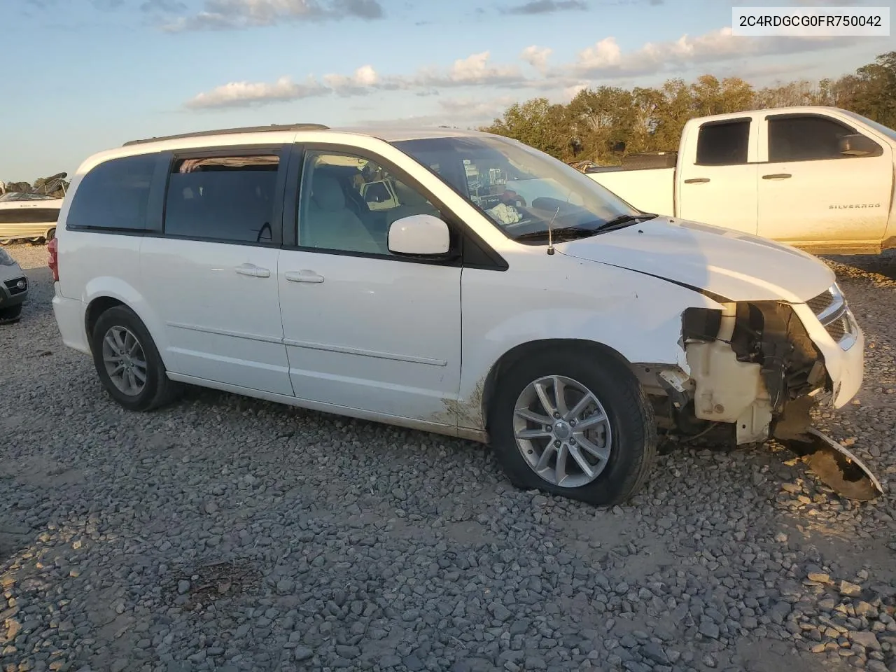 2015 Dodge Grand Caravan Sxt VIN: 2C4RDGCG0FR750042 Lot: 77025554