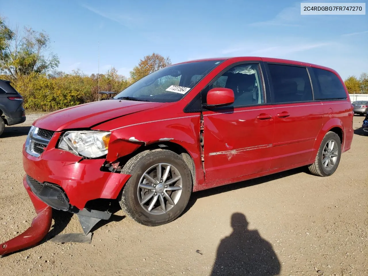 2C4RDGBG7FR747270 2015 Dodge Grand Caravan Se