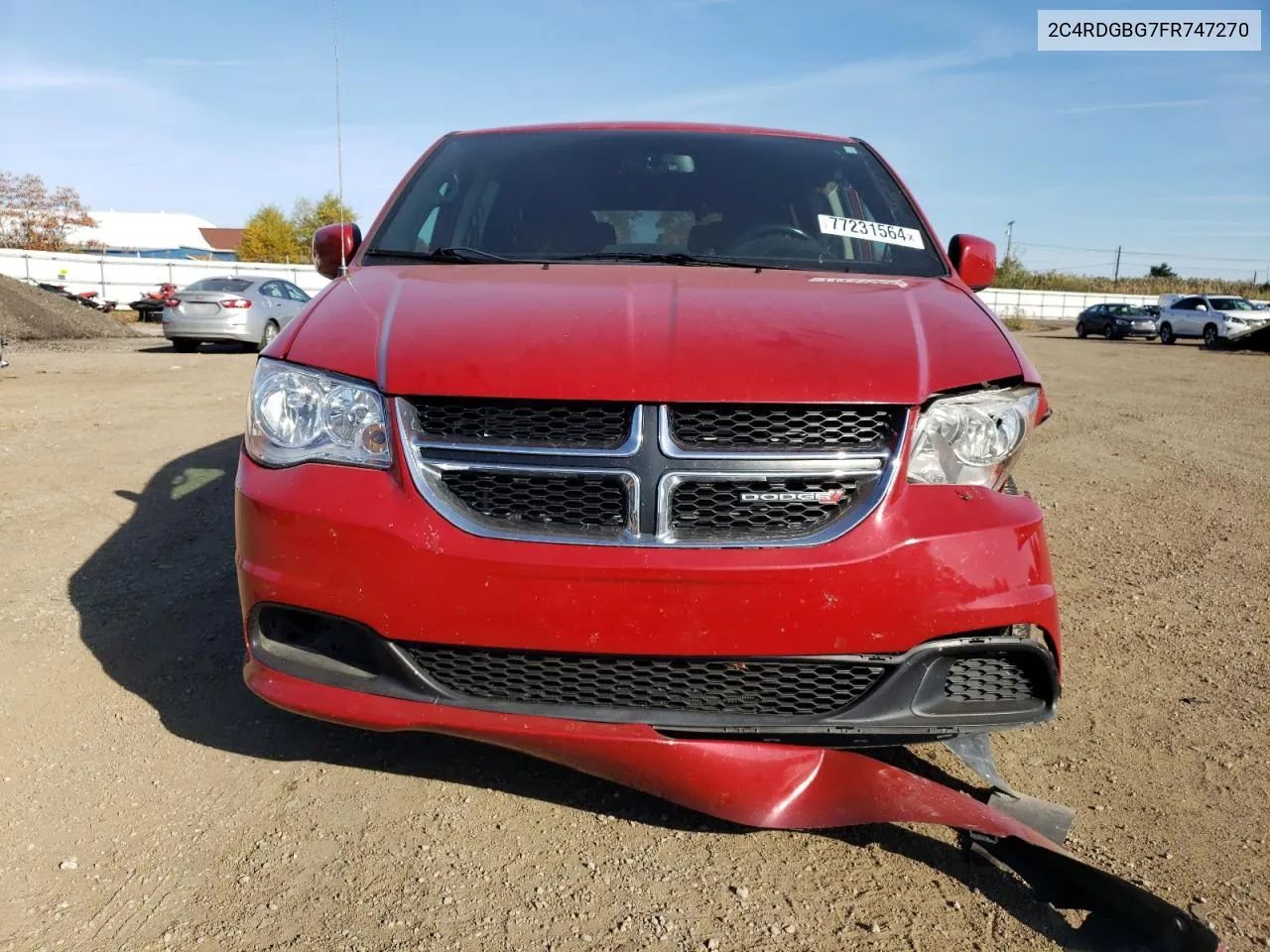 2015 Dodge Grand Caravan Se VIN: 2C4RDGBG7FR747270 Lot: 77231564