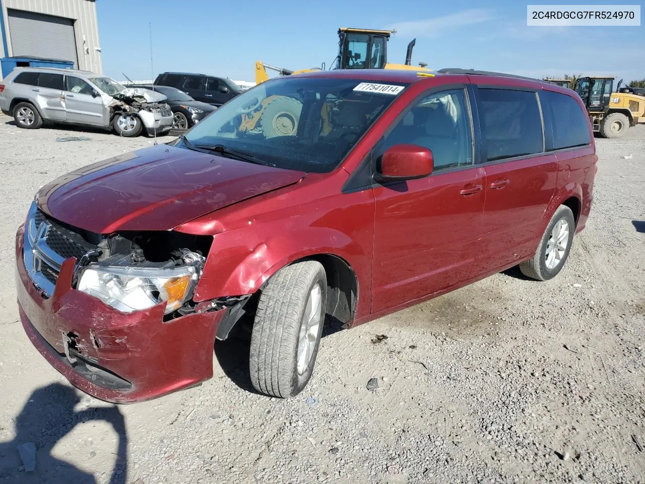 2015 Dodge Grand Caravan Sxt VIN: 2C4RDGCG7FR524970 Lot: 77541014