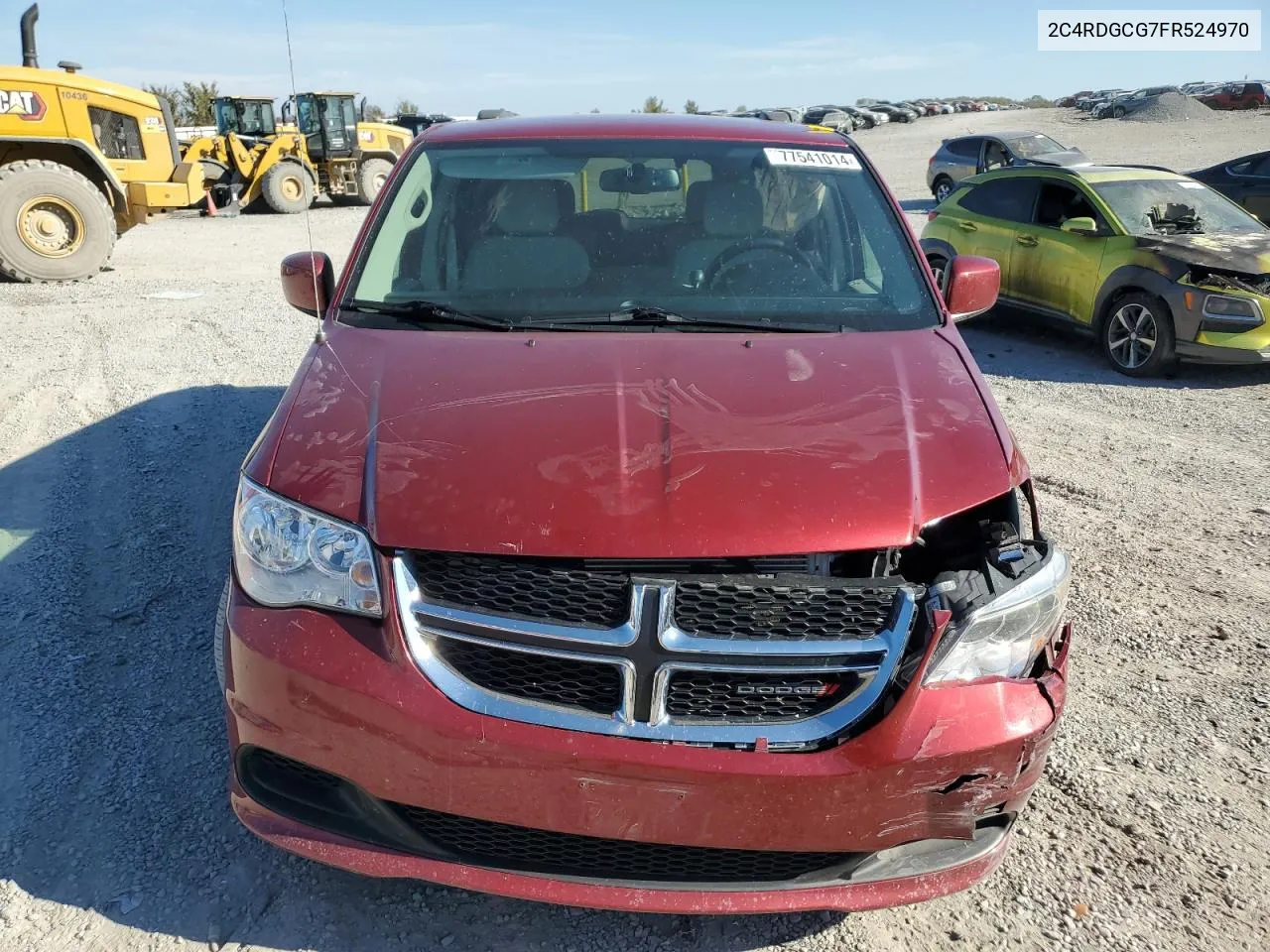 2015 Dodge Grand Caravan Sxt VIN: 2C4RDGCG7FR524970 Lot: 77541014