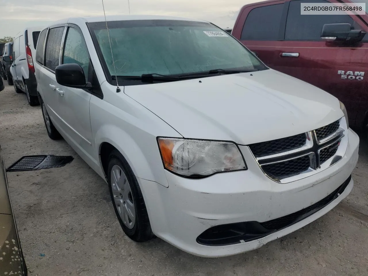 2C4RDGBG7FR568498 2015 Dodge Grand Caravan Se