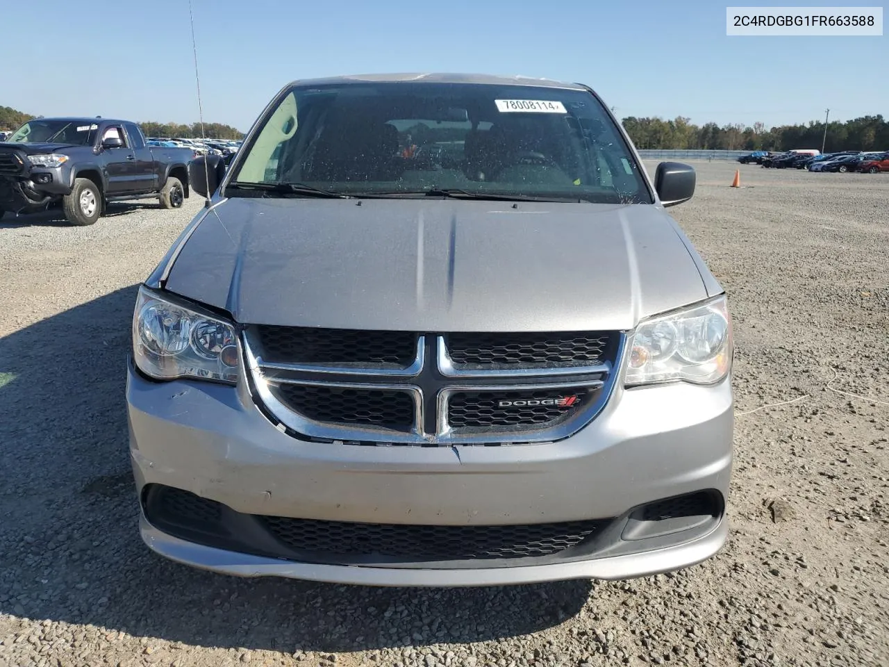 2015 Dodge Grand Caravan Se VIN: 2C4RDGBG1FR663588 Lot: 78008114