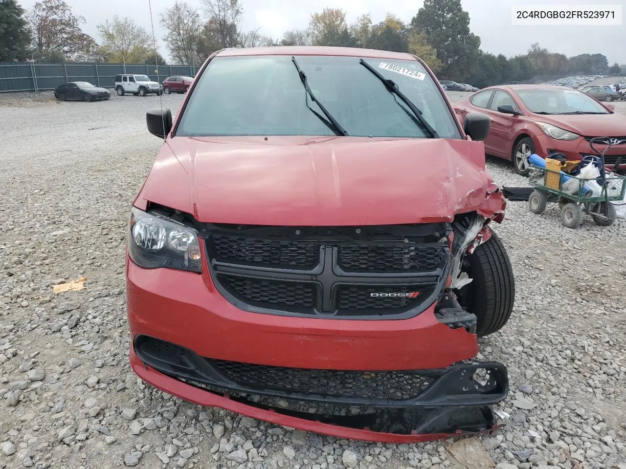 2015 Dodge Grand Caravan Se VIN: 2C4RDGBG2FR523971 Lot: 78021724