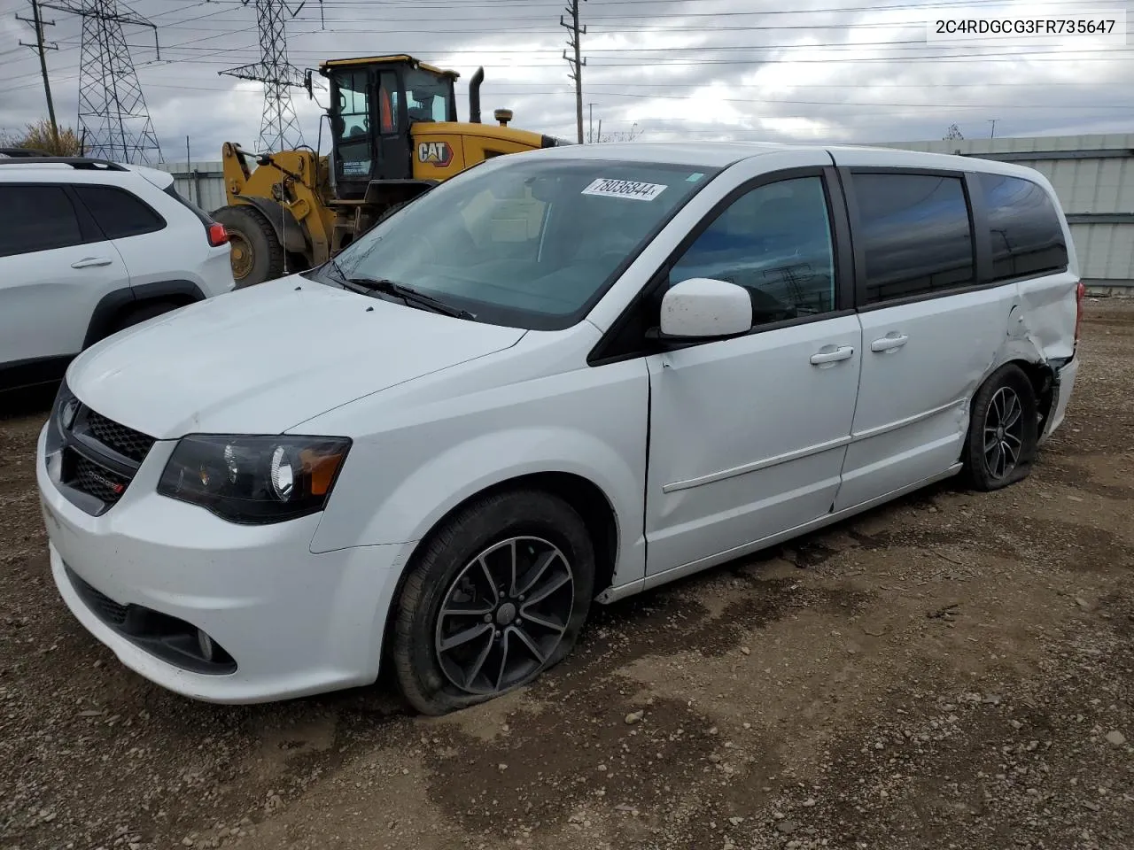 2015 Dodge Grand Caravan Sxt VIN: 2C4RDGCG3FR735647 Lot: 78036844